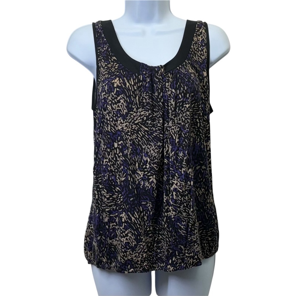 Ann Taylor Loft Blouson‎ Soft Knit Sleeveless Tank Multicolor Size Medium